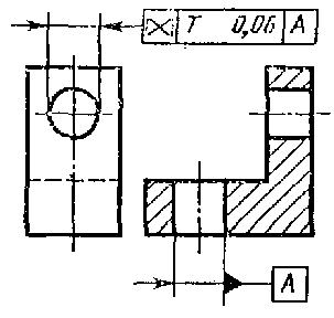 Знак биение в чертеже