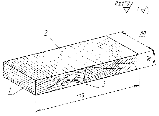 Направление волокон древесины на чертеже