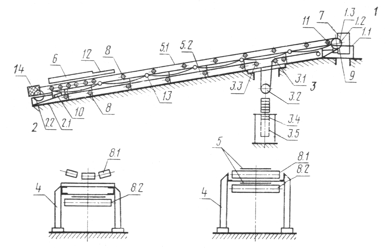 Эскиз ленточного конвейера