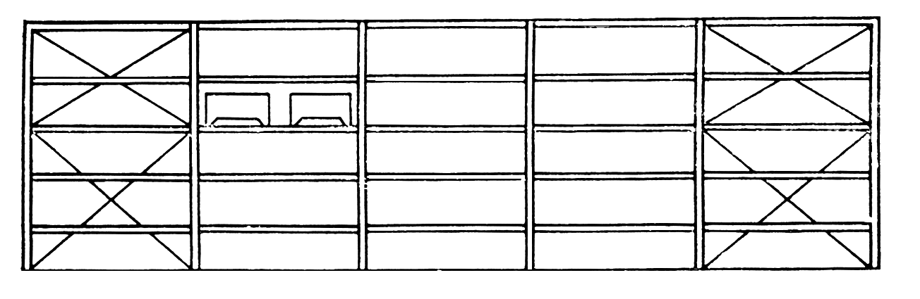 Стеллаж схематичное изображение
