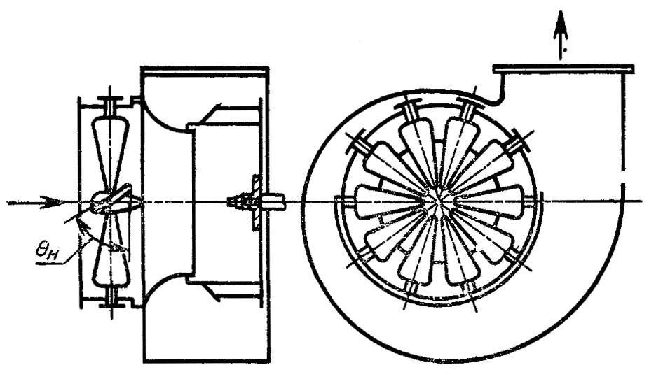 Вентилятор радиальный на схеме