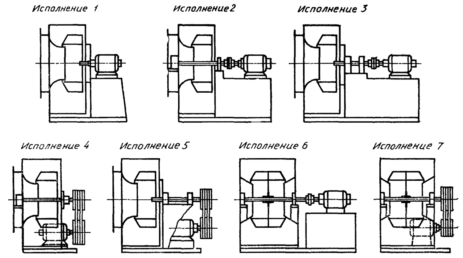 Исполнение устройства. Схема 5 вентиляторов центробежного типа. Радиальный вентилятор исполнения 3. Схемы соединения радиальных вентиляторов. Схема исполнения вентилятора 1.